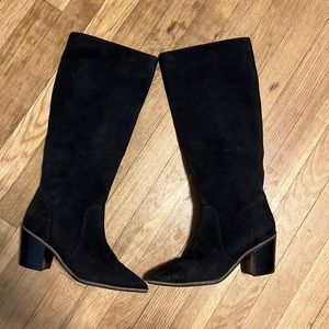 Cole Haan NWOT black ultra suede boots